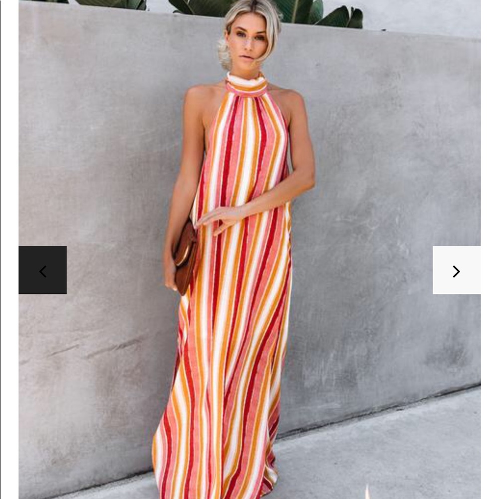Vici sweet summer halter maxi dress